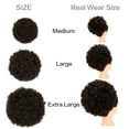thumbnail image 2 of SAYFUT Short Afro Puff Drawstring Ponytail KiSAYFUTy Curly Wave Short Hair Buns Wrap, Curly Messy Updo Synthetic Bun Hairpieces For Women, Medium 65G, 2 of 7