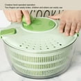 thumbnail image 4 of Salad Spinner with Bowl,4.0 L Large Vegetable Dryer for Kitchen，Salad Washer with Secure Lid Lock And Rotary Handle , Easy to Clean Fruit and Vegetable Dryer,Green, 4 of 5