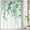 Emerald, variant on 36 x 72 Stall Shower Curtain, Spring Floral Green Shower Curtain for Bathroom, Watercolor Plant Eucalyptus Leaves Narrow Half Fabric Bathroom Decor Shower Curtain Sets with Hooks.