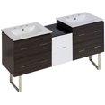 thumbnail image 1 of Imaginations Américaines 61,5 pouces W Vanity Set  Gris, 1 of 1