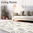 thumbnail image 2 of ODIKA 8'x10' Machine Washable Non-Slip Area Rug, Floral Vine High Traffic Rug, Beige, 463900, 2 of 7