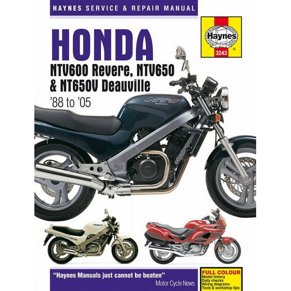 Honda NTV600 Revere, NTV650 & NT650V Deauville (88-05) Haynes Repair Manual ^