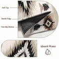 thumbnail image 6 of Boho Black Brown Runner Rug 2.7x5 FT, Non Slip Entryway Carpet, Geometric Southwestern Ethnic Vintage Washable Soft Floor Carpet Entrance Mat Non-Shedding Throw Rug for Hallway Laundry Room Bedside, 6 of 9