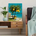 thumbnail image 5 of Lemon Tree Coastal Canvas Art, Azure Sea Beach Scene, Living Room Dining Room Decor & Mother's Day Gift, 5 of 8