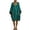 Green, variant on Women's Dolman Sleeve Kaftan Dress, Cotton Linen V Neck Oversized Mini Dresses, Loose Fit Batwing Summer Beach Vacation Shift Tunic Sundress with Pockets