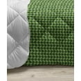 thumbnail image 3 of Botanical Down Alternative Comforter, Rhythmic Tropical Leaves Illustration Hawaiian Summer Themed, Microfiber Quilt for All Season, 5 Sizes, Hunter Green and Multicolor, by Ambesonne, 3 of 3