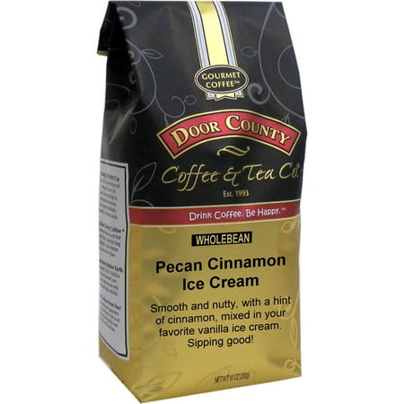 - Door County Coffee Pecan Cinnamon Ice Cream 10oz Whole Bean Specialty Coffee