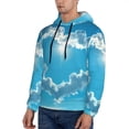 thumbnail image 3 of Lsque Heart Shaped Cloud Pattern Casual Men's Hoodie,Hooded Sweatshirt with Kangaroo Pocket,Pullover Hoodie-4X-Large, 3 of 7