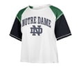 thumbnail image 2 of Women's '47 White Notre Dame Fighting Irish Serenity Gia Cropped T-Shirt, 2 of 3