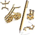 thumbnail image 1 of Bolígrafo magnético TTzyCC de descompresión con 13 anillos magnéticos dorados, 1 of 5