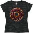 thumbnail image 3 of Inktastic Chololate Donut with Sprinkles Women's T-Shirt, 3 of 5