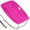Pink, variant on StarQualityBargain 2Pack Snow Sled with Handles and Ropes, Slippery Plastic Downhill Durable Snow Sled For Kids and Adults, Outdoor Fun, 36''x18'' - Blue