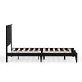 thumbnail image 5 of Cottage Style Solid Wood Platform Bed in Queen - Ebony (Black), 5 of 9