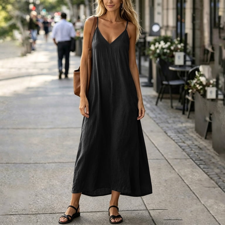 halter maxi dress casual Women's Bohemian Spring Sleeveless Grey The is romantic and elongating Marjan Halter Maxi Dress Dove