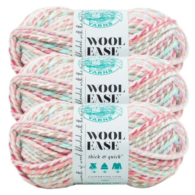 Fil Wool-Ease Thick & Quick Fil #6 Super Bulky/Chunky 170g / 97m 3-Paquet
