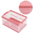 thumbnail image 4 of Foldable Storage Box, Trunk Organizer Large Capacity Anti-Pressure PP Universal With Dust Cover For Home Car Outdoor Travel Pink, 4 of 8