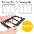 thumbnail image 4 of Yayeee Rocker Switch Wall Plate 2-Gang 4.7"x4.6" Home Decorative Outlet Cover, Purple Floral Pattern, 4 of 6