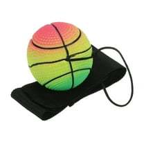 Uxcell 1.9 Inch Sports Wrist Ball, Basketball Rubber Wrist Return Ball Sport for Exercise, Mixed Colors