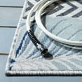 thumbnail image 3 of SAFAVIEH Cabana Salima Botanical Indoor/Outdoor Area Rug, Ivory/Navy, 9' x 12', 3 of 6