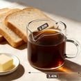 thumbnail image 2 of 2 Pack 4 Ounce High Transparency Glass Doubleshot Espresso Cups Dual Pour Spout Coffee Drinkware, 2 of 6