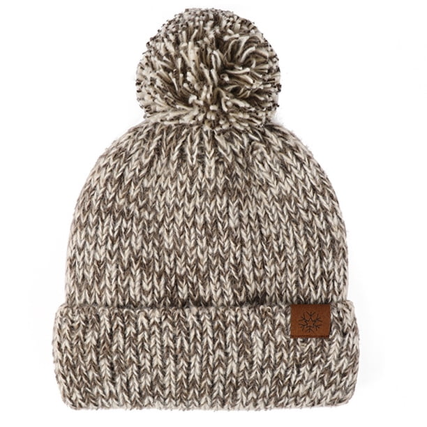 Gorro para mujer, hombre, gorro de invierno, gorro con puños para mujer, gorros de esquí cálidos