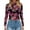 Hot Pink, variant on Lace Mesh Sheer Long Sleeve Tops for Women Layering Floral Embroidery See Through Tee Fitted Tight T Shirts Blouses Hot Pink 2XL