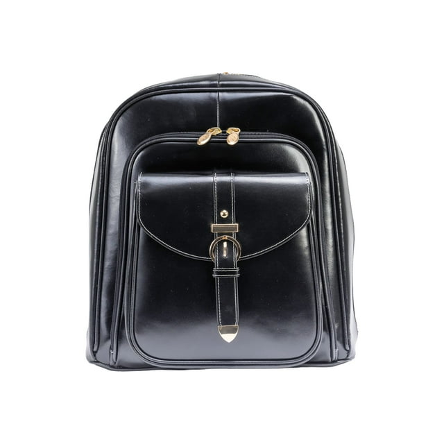 McKlein M Series OLYMPIA - Sac à Dos pour Ordinateur Portable - Cuir - 11 Pouces - Noir