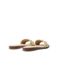 thumbnail image 5 of DREAM PAIRS Women’s Raffia Slide Sandals – Rhinestone Embellished Summer Flat Slip-Ons, 5 of 7