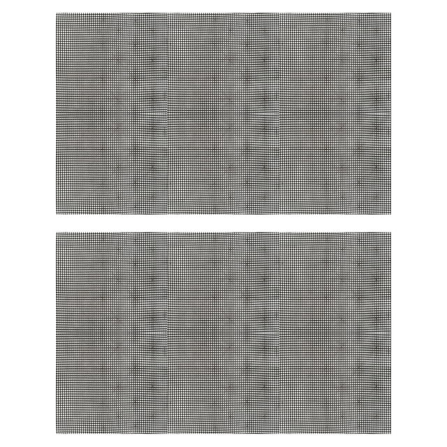 Plástico Malla Lienzo Hoja 50x33 cm/20x13 Pulgadas Negro Plástico En Blanco Lienzo para Bordado Aguja Punto, Punto Ganchillo Malla, Paquete de 2