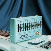 JOYO R-12 10 Band EQ Pedal Graphic Equalizer, 31.25Hz-16kHz ±12dB Gain True Bypass, LED Illuminated Sliders for Electric Guitar Bass