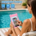thumbnail image 4 of Funda impermeable para teléfono PEDVSTY, grande, flotante, rosa, 4 of 7