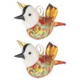 thumbnail image 2 of EeaseMX 2 piezas de decoración de pájaros de cristal, colibrí volador, adorno de pájaro pequeño, 2 of 8