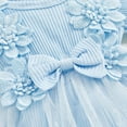 thumbnail image 6 of NOLDARES Little Girls A-Line Dress Cute Pattern Short Sleeve Casual Toddler Girl Dresses for Party 1-8 Years(Blue,6-12 Months), 6 of 7