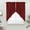 Red, variant on Retro Green Swag Valances for Windows, Kitchen Window Curtains Over Sink, Vintage Rustic Plants Trees Lines Pattern Window Treatment Curtains for Living Room/Bedroom Curtains 2 Panel Sets 36"x45"
