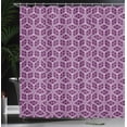 thumbnail image 3 of Ambesonne Retro Shower Curtain, Abstract Trellis Purple Tones, 69"Wx84"L, Purple Pale Lavender, 3 of 4