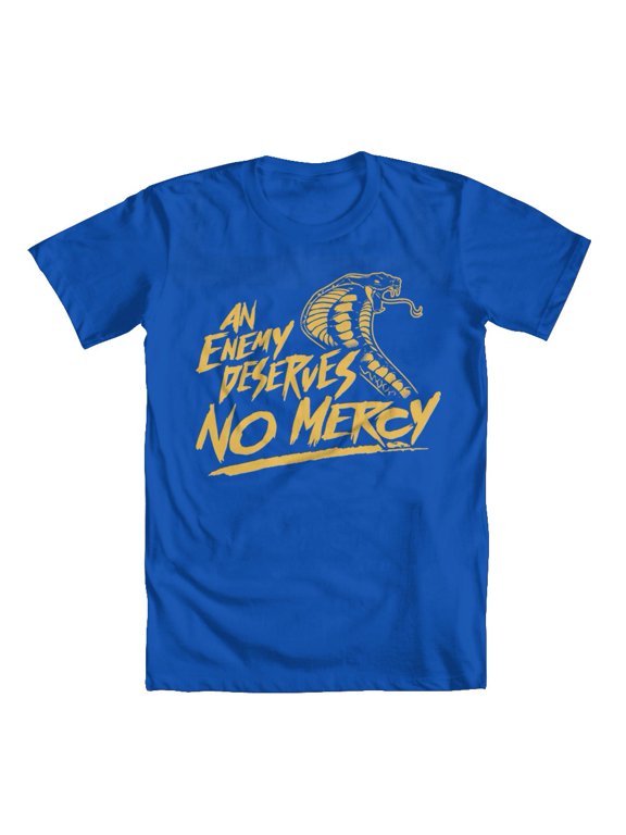 No Mercy Original Artwork Inspired by Karate Kid Youth Girls' T-shirt Blue Medium