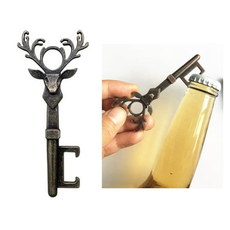

ABIDE Deer Head Bottle Opener Portable Deer Bottle Opener Retro Key Pendant