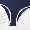 thumbnail image 4 of UTSJKR Womens Halter Lace-Up Swimsuit Tummy Control Swimsuits Cut Out Sexy Swimwear Backless Color Block One Piece Bathing Suits Navy 4, 4 of 8