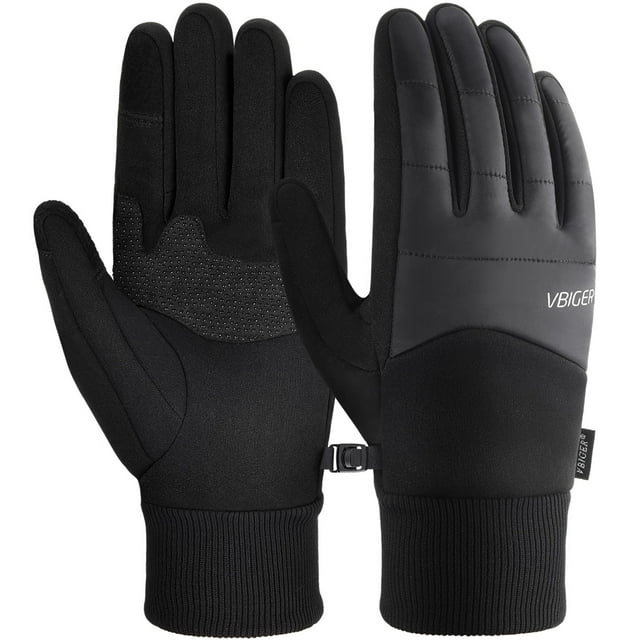 Gants de Course à Écran Tactile pour Hommes et Femmes Gants de Course à Écran Tactile Gants d'Escalade Noirs, m