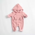 thumbnail image 2 of Nmnitkp Newborn Infant Unisex Baby Boy Girl Button Solid Romper Bodysuit One Piece Jumpsuit Outfits Clothes Cute with Ears（Healthy Fabric，Comfortable, Soft and Skin-Friendly）, 2 of 9