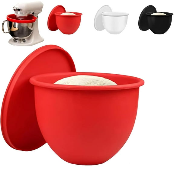 Mixaid Silicone Liners for KitchenAid, 5 Quart Tilt-Head Stand Mixers, Silicone Bowl Inserts with Lids, Reusable Kitchen Aid Bowl Liners Silicone, Dishwasher Safe Baking Accessories - (A, 1pcs)
