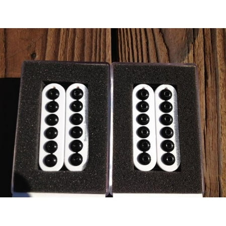 - Seymour Duncan SH-8 Invader Humbucker Pickup SET White Ceramic Neck & Bridge - Part Number: 1102-31-W_11102-29-CC-W