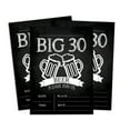 thumbnail image 1 of Darling Souvenir Black Birthday Invitation Card Printable Fill or Write In Blank Invites Party Supplies Pack Of 28 5 x 7 Inches, 1 of 5