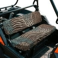 thumbnail image 2 of ZIATUBLES UTV Seat Covers 2 Pack, Waterproof Polyester Replacement Front Bench Seats Covers, Wear-Resistant UTV Outdoor Accessory Part for Kawasaki Mule, Zebra Stripes Leopard Print Mix Print, 2 of 8