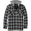 Faded Glory - Big Men's Lined Flannel Shirt Jacket with Hood