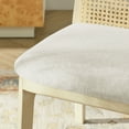 thumbnail image 4 of Monarch Dining Side Chair in Antique White Natural Heathered Weave Ivory, 4 of 9