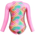 thumbnail image 4 of MEZZALL Swimwear For Kids Long Sleeve Swimsuit Vacation Hawaii Beachwear For Girls Fish Scales Design Ideal For Swimming Pools And Hot Springs, Pink, 3-4 Years, 4 of 8