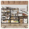 thumbnail image 6 of CodYinFI Black Adjustable 5-Tier Metal Storage Shelving Unit, 6 of 8