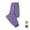 Black, variant on Men Drawstring Elastic Waist Rib Ankle Woven Jogger Pants Lightweight Quick Dry Breathable Gym Training Travel Trousers Purple M
