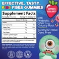 thumbnail image 3 of Fiber Gummies for Kids - Dietary Fiber 4g Per Serving - Daily Kids Fiber Gummy Supplement - Soluble Inulin Prebiotic Gummy for Digestive Health Support - Plant-Based Regularity Support - 60 Gummies, 3 of 10